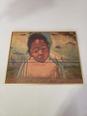 Original Framed Photograph Portrait Street Art by Geof Gould Vestal NY 20″x16″