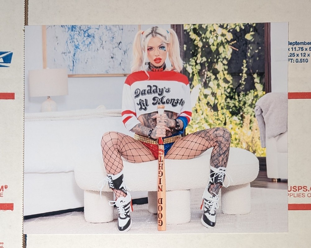 Chantal Danielle 8×10 Photo Art Print Tattoo Model Picture Pornstar Harley Quinn