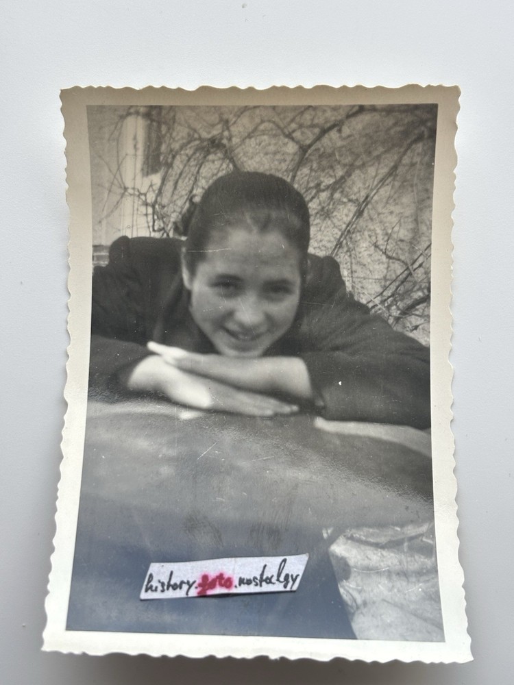 ❤️Old Photo ~50s Photo Tillack Portrait Beautiful Young Woman Pose Vintage ~6×9