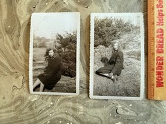 2 SEXY ALLURING WOMAN Original Black and White Photos 3 1/2″ X 6″