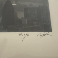 Chrysler Building New York City Black & White Photograph Framed & Signed 1948
