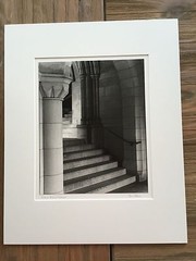 BRUCE BLUM SIGNED B&W Photo Print (12″X 9 3/4″) «Interior National Cathedral»