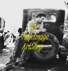 VINTAGE MALE PORTRAIT #7081 – VINTAGE FARM WORKER 1933 -free shipping in usa