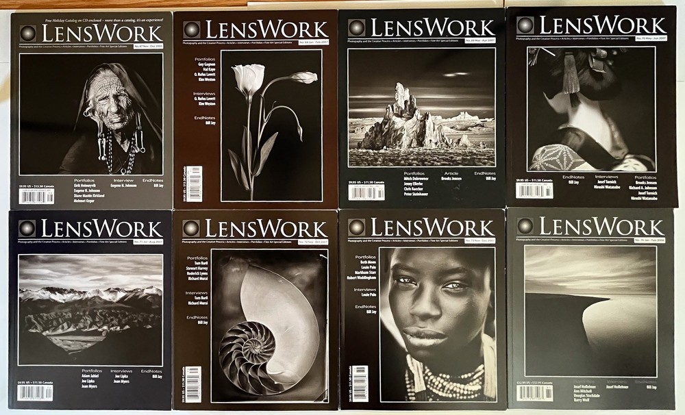 Lot of 8 LensWork Magazines 67-74 (2006-2008)-Photography & the Creative Process