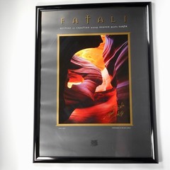 Michael Fatali Angel Arch INK SIGNED Slot Canyon UT Frame Art Photo Poster Print