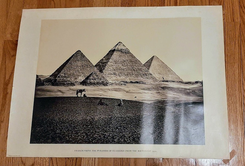 Francis Frith Poster The Pyramids of El-Geezeh from the Southwest