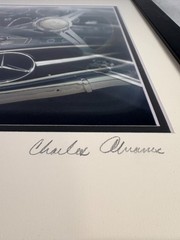 Framed Car Auto Fine Art Photographs Mercedes Jaguar Chevy Charles Abrams Signed