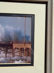 Photo Huntington Beach Pier, January 18, 1988 by Jenna Mashek Vintage Light Wood
