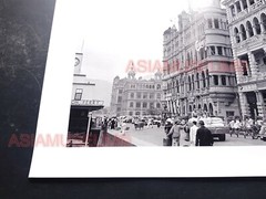 40’s Large HONG KONG STAR FERRY TERMINAL WATERFRONT ROAD Old Vintage Photo 香港老照片