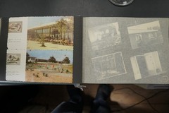 Photo album GDR travel pictures Bulgaria swimwear ticket drawing woman man view