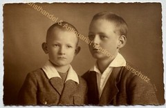 orig. Photo postcard photography child children around 1930 Königsberg East Prussia boys