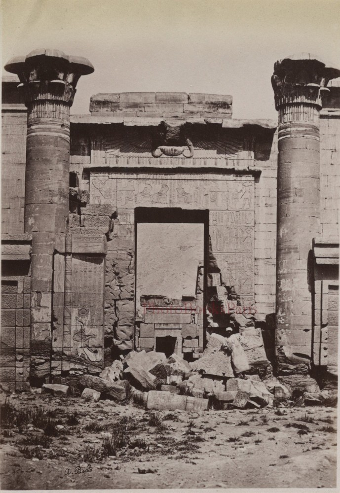 Egypt Médinet Habou Albumin Photo In Small Size 9x13cm Circa 1880