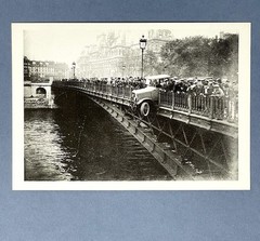 Car Accident – Arcole Bridge, 1926 Art Photo Print Card