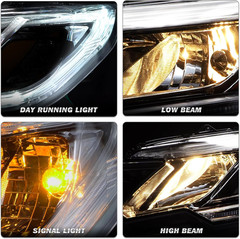 Headlight Assembly Replacement W/Bulbs for 2015-2016 Honda CR-V Halogen Headlamp