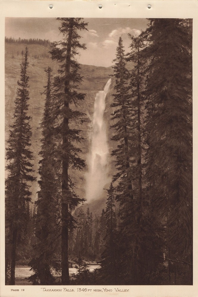 Canadian Pacific Rockies Byron Harmon Vandyck Takakkaw Falls Yoho Valley