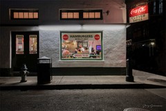 New Orleans CLOVER GRILL Worlds Best Hamburgers 16×24 canvas French Quarter