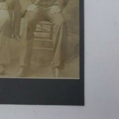 Antique Cabinet Card Photograph- Three teenage boys sitting and standing in suit