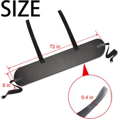 Universal Car Bumper Protector Guard, Rear Bumper Protector for Cars ONLY, Black