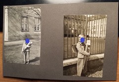 kleiner Junge / Schüler mit Schultüte bei Einschulung in Schule / 5x Foto