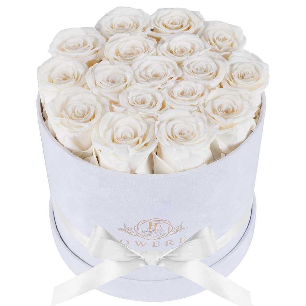 17 Flowers in a Luxury Suede Box, Birthday Gifts for Women, Preserved Flowers…