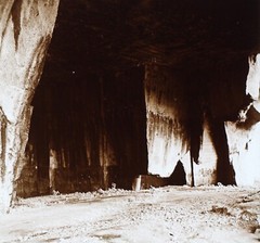 Italy Sicily Latomies c1900 Photo Vintage Plate De Verre V35L1n4