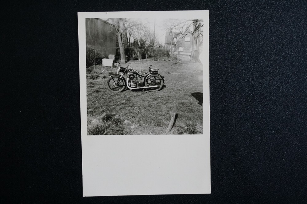 Foto Motorrad ca 1950 6 x 8 cm