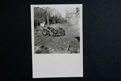 Foto Motorrad ca 1950 6 x 8 cm
