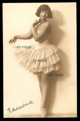 Tallinn around 1930-pretty ballet dancer Ramona in portrait-photo postcard 9x14cm