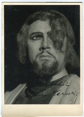 Photo postcard Alfons Herwig as Wotan Rheingold Wagner autograph autograph
