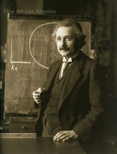 Photo of Albert Einstein, Vienna, 1921, 11×17