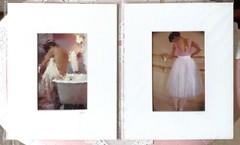 Matted Signed Ballerina & Bathing Prints Photographer Impressionistic John Galbo