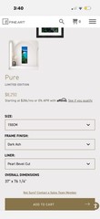 Peter Lik Original “Pure” Coveted Rare Limited Edition (299of 950)