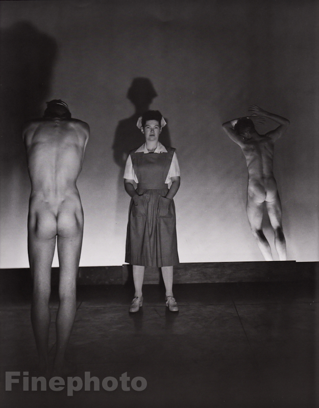 1943/81 George Platt Lynes Male Nude Butt Nurse Vintage Duotone Photo Art 16×20