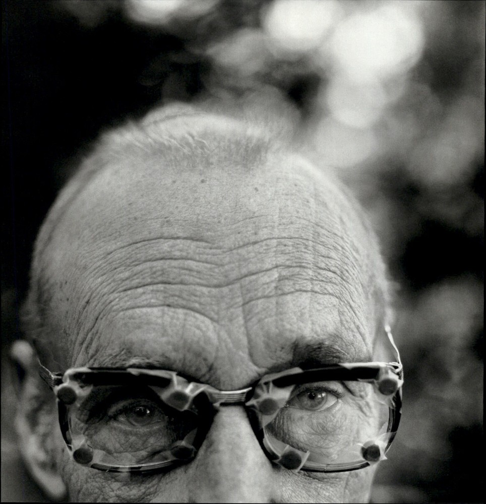 1996 Herb Ritts Williams S Burroughs Writer Head Portrait Art Photo Engraving