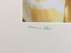 BRUCE BLUM SIGNED COLOR Photo Print (11″X 17″)-«Woman in Yellow «