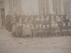 Orig 1890s Photograph Independence School Ohio Victorian Era Effie Dugan Teacher