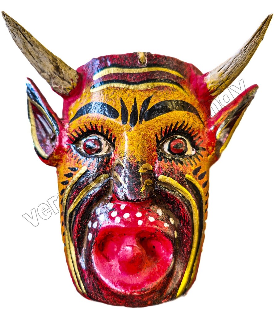 Devil Head Mexican DIGITAL DOWNLOAD Print at Home Tattoo Art Diablo Red Hot