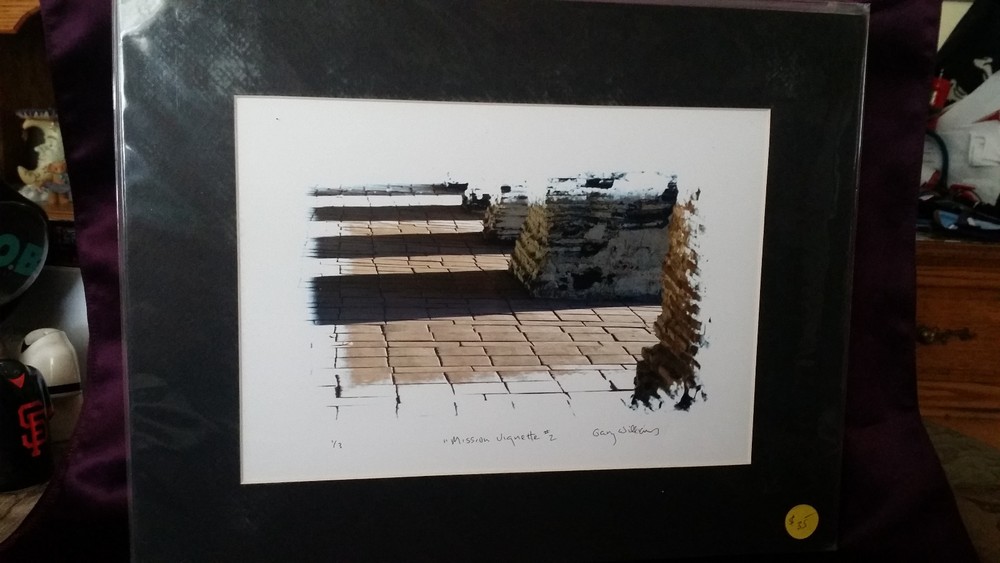 Lot of 3 «Mission Vignette #2» Matted Photographs by Gary Williams