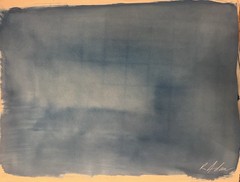 Original Signed Art Photo Cyanotype Gay interest – 11×14” Hunk, Leather, Queer