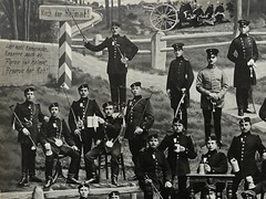 Vintage 1910-1912 German Military Photograph Patriotic Soldiers Commemorated