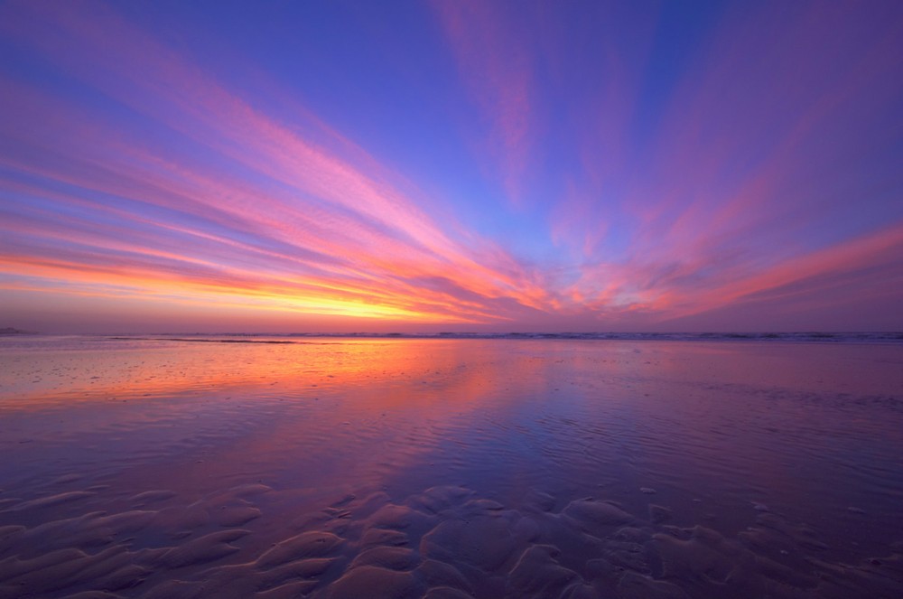 Australian sunset beach ocean art landscape print photograph 900mm x 600mm