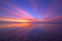 Australian sunset beach ocean art landscape print photograph 900mm x 600mm