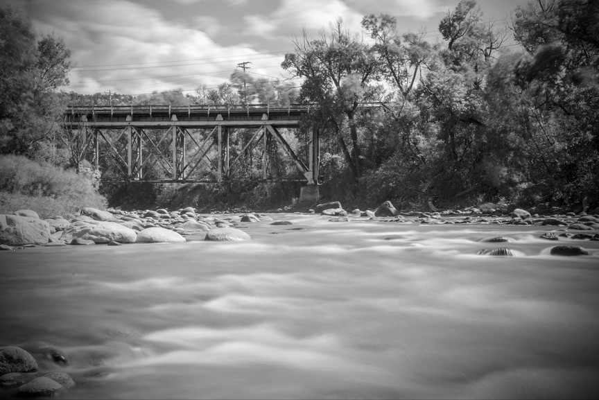 Fine Art Photography, Black and White print, 8×12, Train Trestle, Colorado