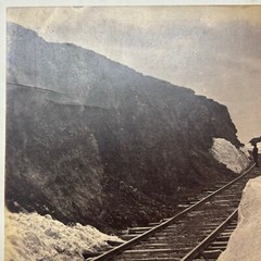 Antique ANDREW J RUSSELL Halls Cut’ Union Pacific RAILROAD Great West PHOTOGRAPH