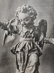 Vintage Silver Gelatin Print of a Baroque Sculpture «Hovering Angel» Bildarchiv