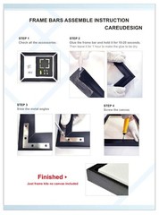 DIY Floating Frame for 8X12/20.3X30.5cm Stretched Canvas,0.6-0.8″/1.5-2cm Dee…