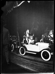 PRATER, AMUSEMENT Park, Vienna, toy car, by Eduard PEZDIKA, vintage fine art neg