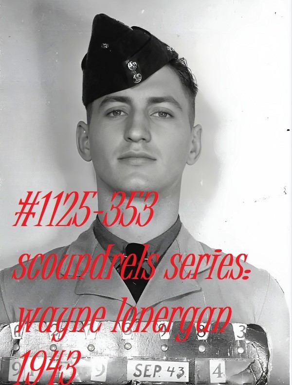 VINTAGE MALE PORTRAIT#1125-353-scoundrels series-wayne lonergan 1943-freeShipUS
