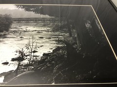 COELHO SIGNED PHOTO PHOTOGRAPH RIVER & BRIDGE NATURE FRAMED & MATTED