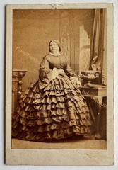 orig. CDV Photo Photograph Tirage Circa 1860 London Camille Silvy Mrs. Fearon Woman